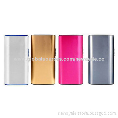 Power bank with 2,600mAh capacity